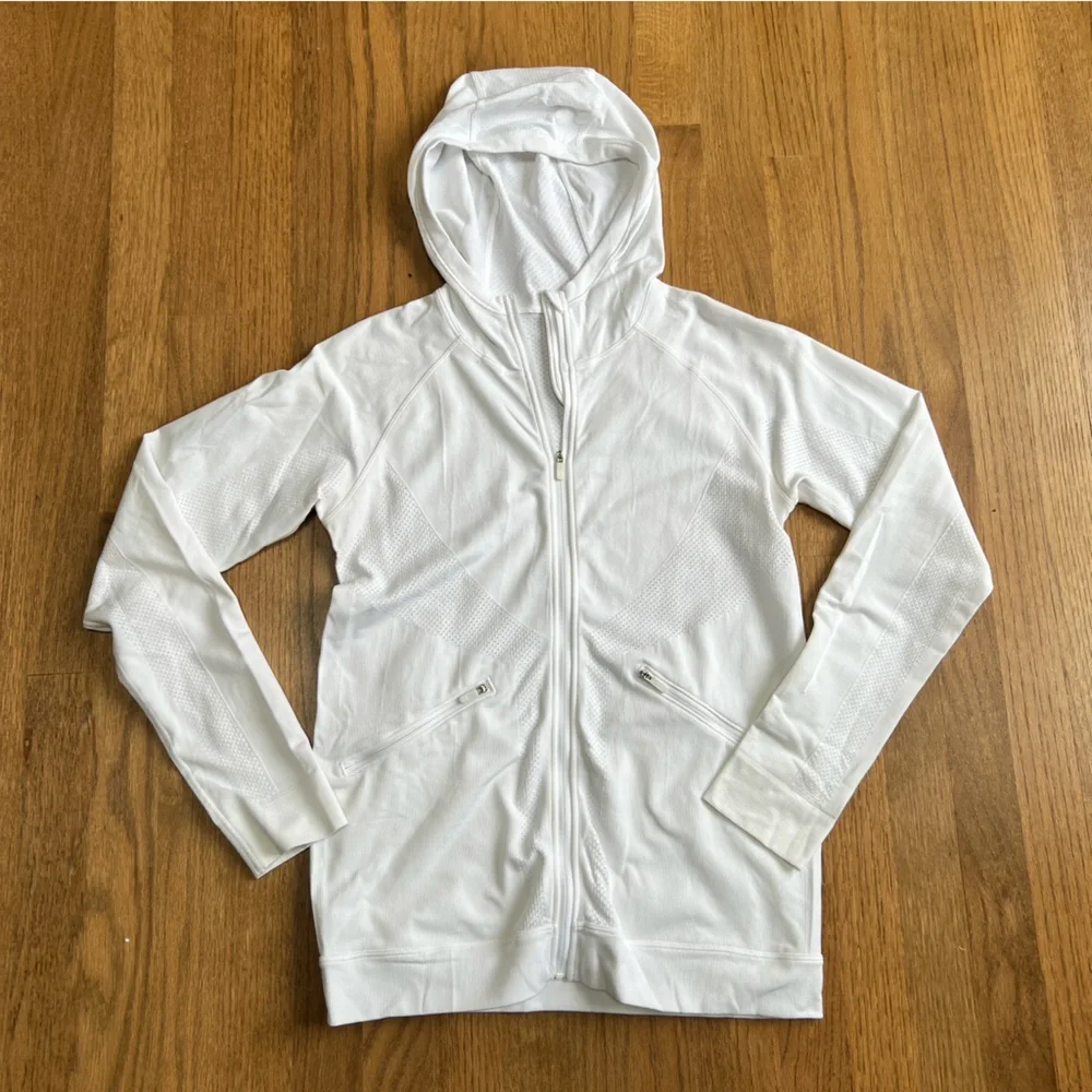 Lululemon Ventilate Jacket White Sz 10